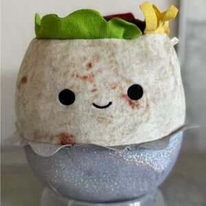 Original Squishmallows Bernardo the Burrito 7” Plush KellyToy Food Squad